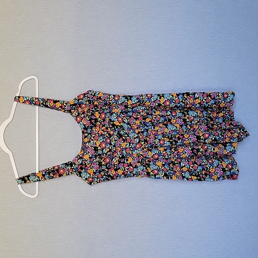 Floral Print Sleeveless Romper